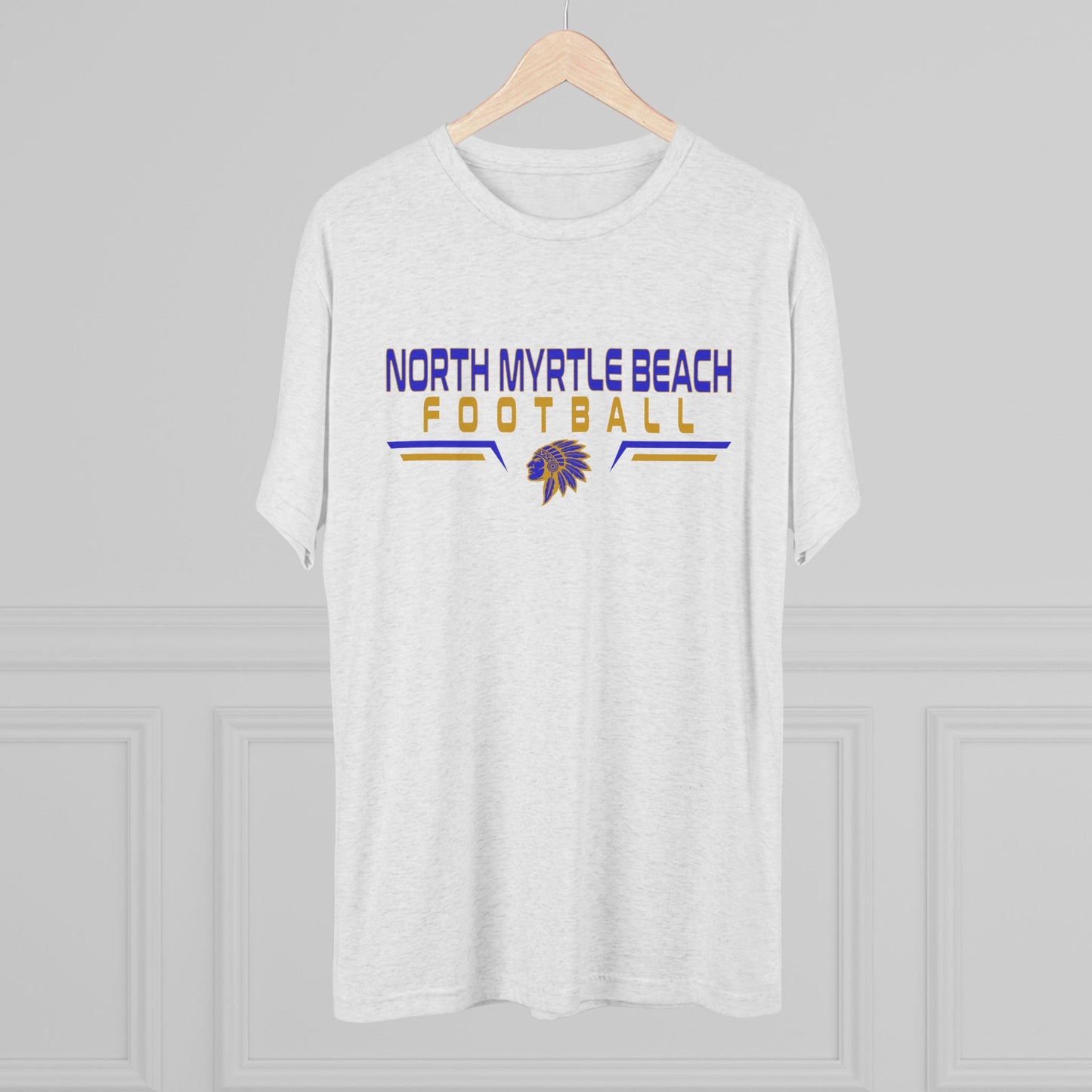 North Myrtle Beach Football Unisex Tri-Blend Crew Tee – Comfortable Game Day Shirt for Fans & Players