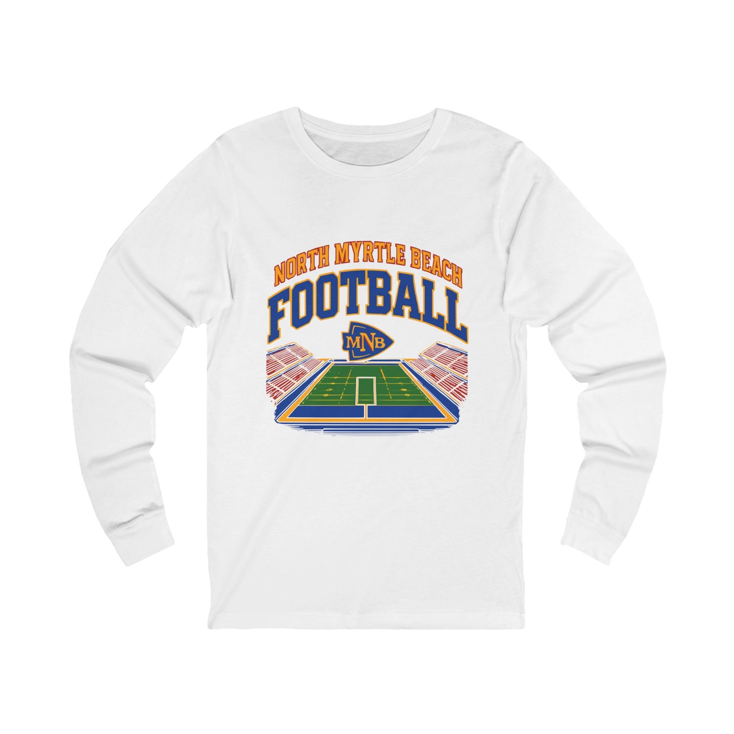 North Myrtle Beach Football Long Sleeve Tee - Perfect for Sports Fans, Game Day Outfit, Team Spirit, Gift for Him/Her, Casual Wear