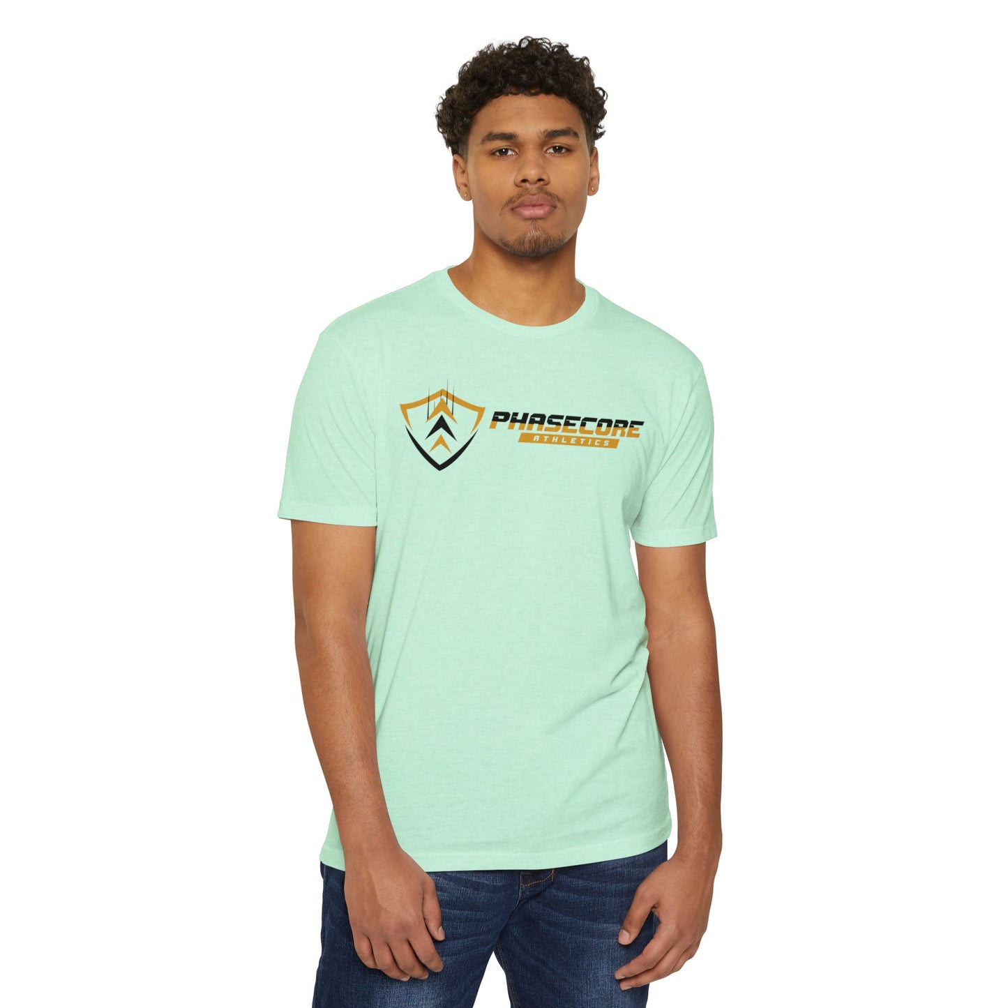 Phasecore Athletics Unisex CVC Jersey T-Shirt – Premium Athletic Workout Tee for Men & Women