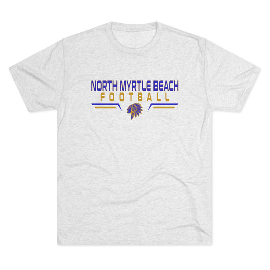 North Myrtle Beach Football Unisex Tri-Blend Crew Tee – Comfortable Game Day Shirt for Fans & Players