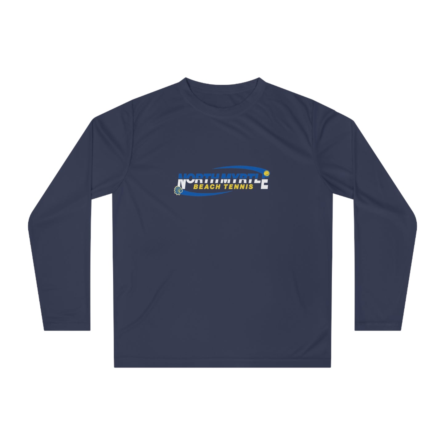 North Myrtle Beach Tennis Long Sleeve Shirt – Unisex Performance Athletic Top for Men, Women