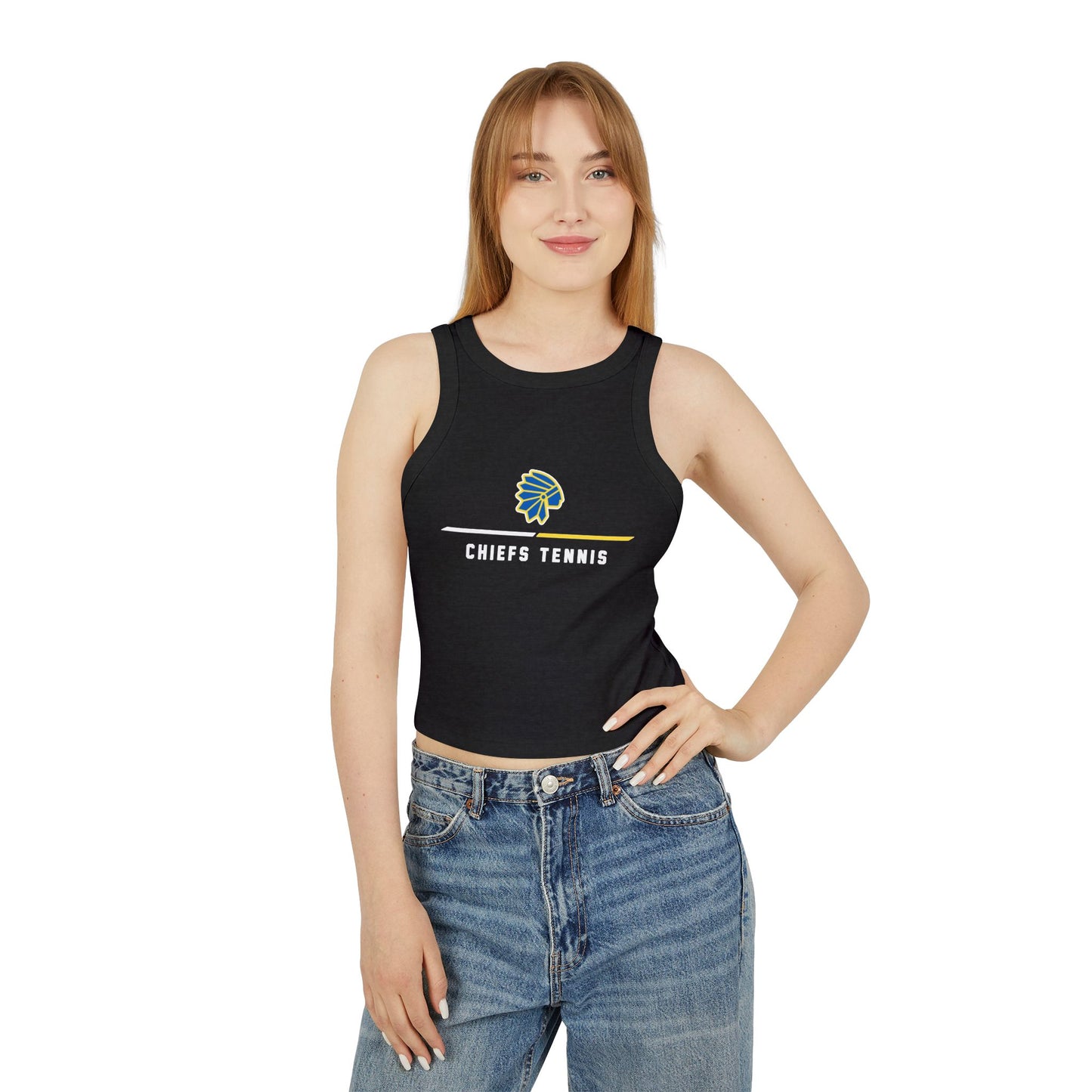 Trendy Women's Sports Tank Top with Chiefs Tennis Design, Workout Shirt, Summer Top, Athletic Wear, Sports Apparel