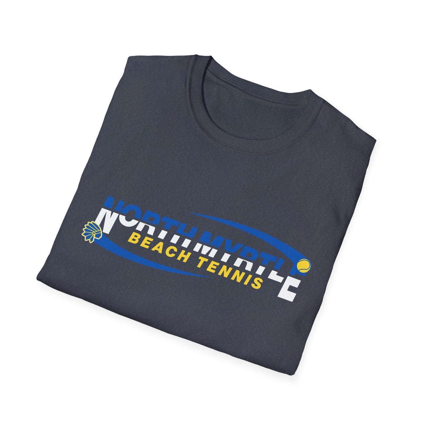 North Myrtle Beach Tennis Unisex Softstyle T-Shirt | Sporty Graphic Tee, Tennis Apparel, Casual Wear, Beach Shirt, Gift for Sport Lovers