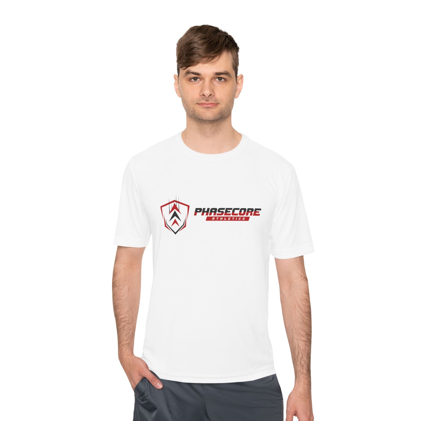 Phasecore Athletics Unisex Moisture Wicking Performance T-Shirt – Lightweight Breathable Activewear Tee for Sports, Gym & Running