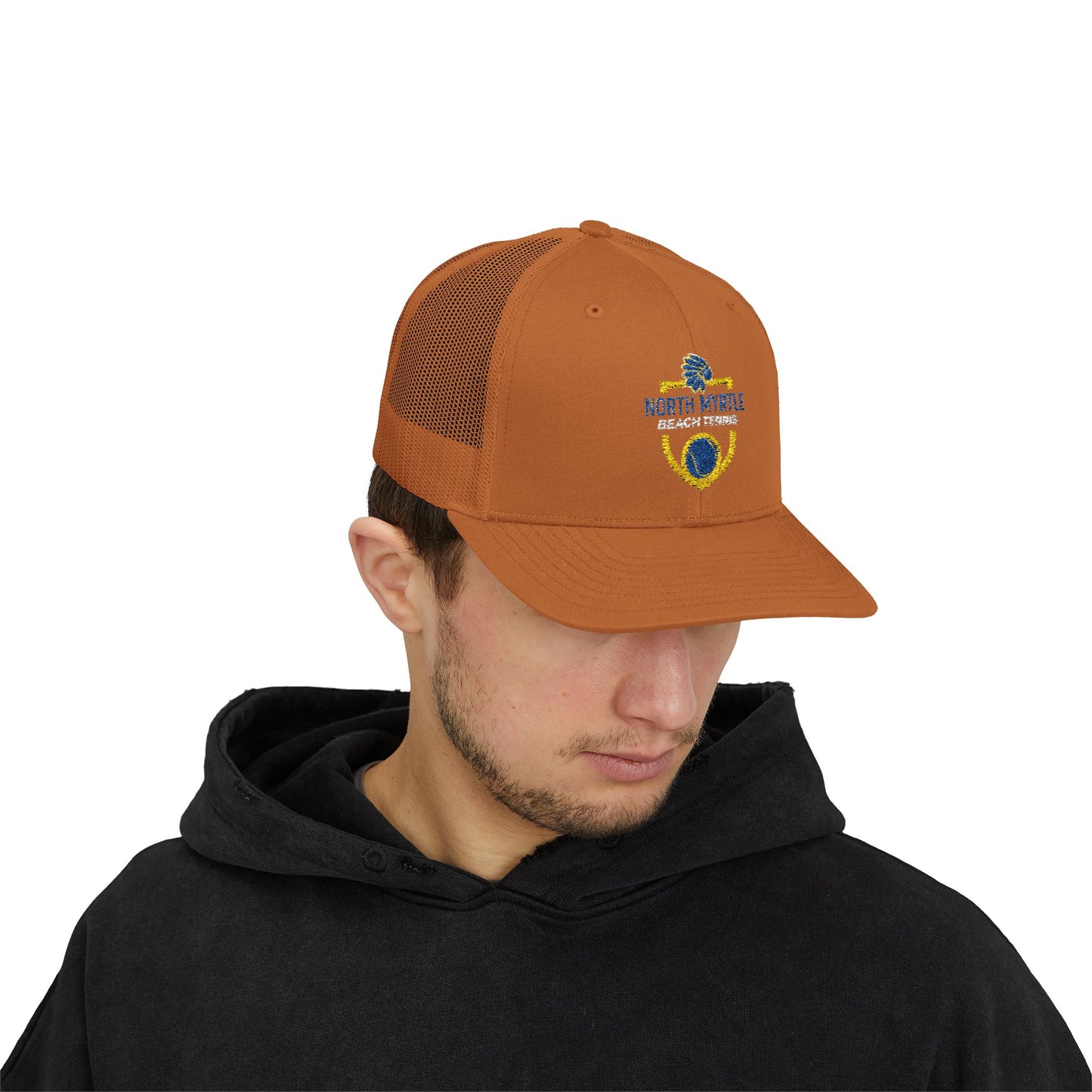 North Myrtle Beach Tennis Snapback Trucker Cap | Sports Mesh Hat for Players & Fans
