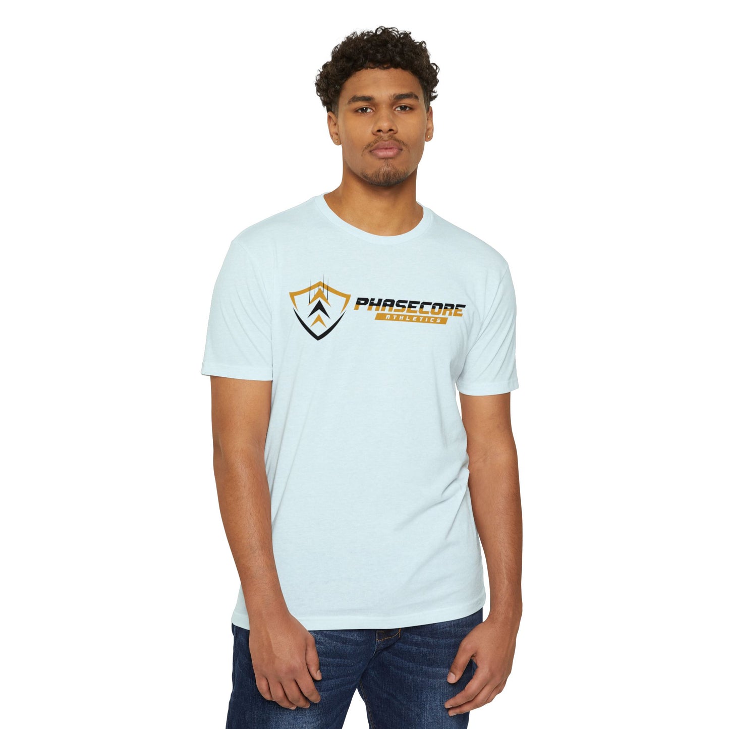 Phasecore Athletics Unisex CVC Jersey T-Shirt – Premium Athletic Workout Tee for Men & Women