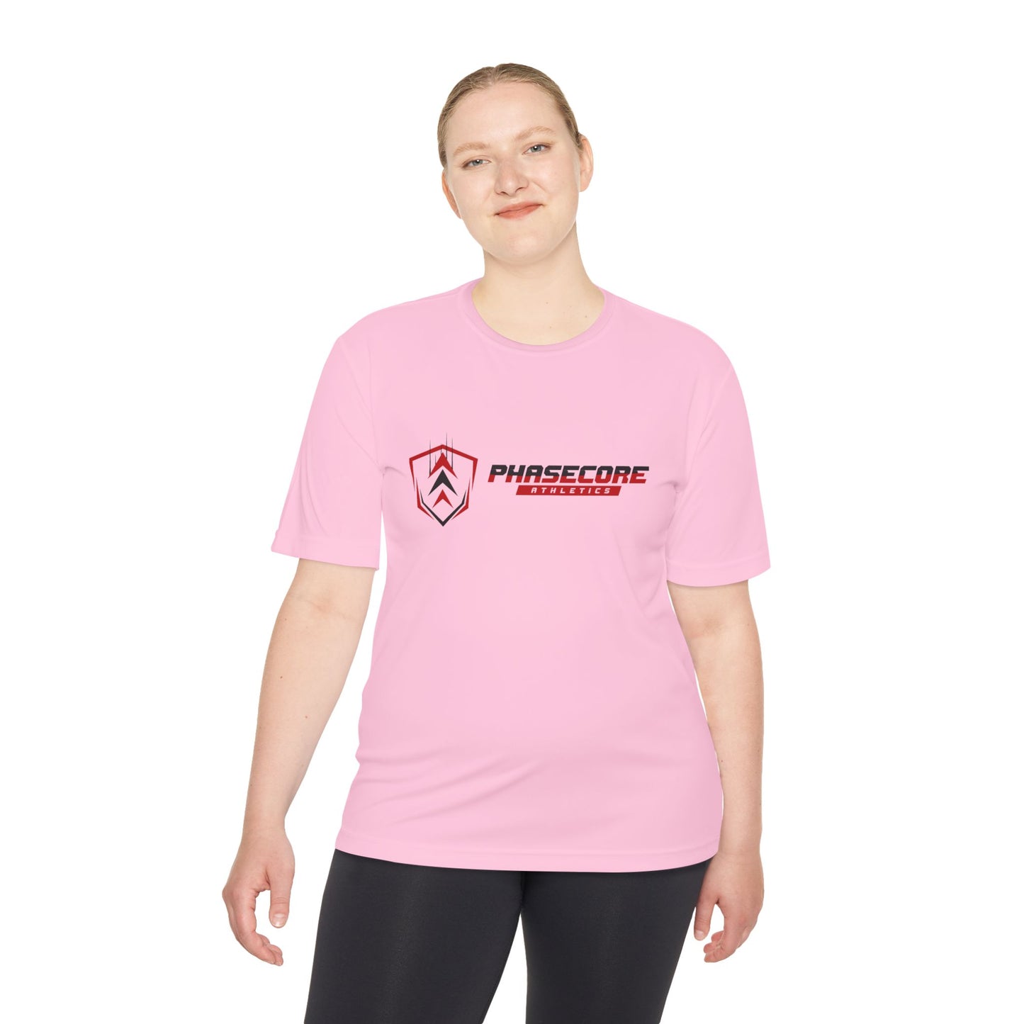 Phasecore Athletics Unisex Moisture Wicking Performance T-Shirt – Lightweight Breathable Activewear Tee for Sports, Gym & Running