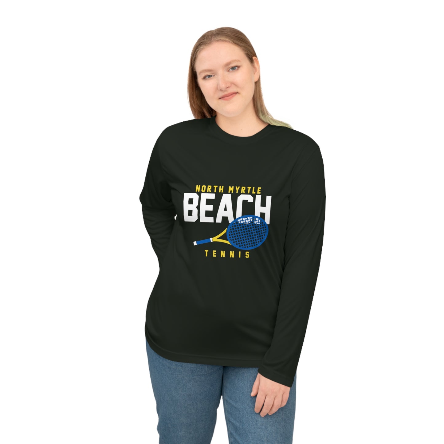 North Myrtle Beach Tennis Performance Tee, Ideal for Sports & Outdoor Activities, Gift for Athletes, Activewear, Beach Wear, Summer Fun