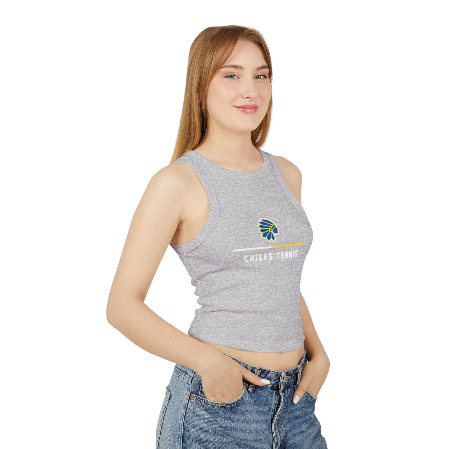 Trendy Women's Sports Tank Top with Chiefs Tennis Design, Workout Shirt, Summer Top, Athletic Wear, Sports Apparel