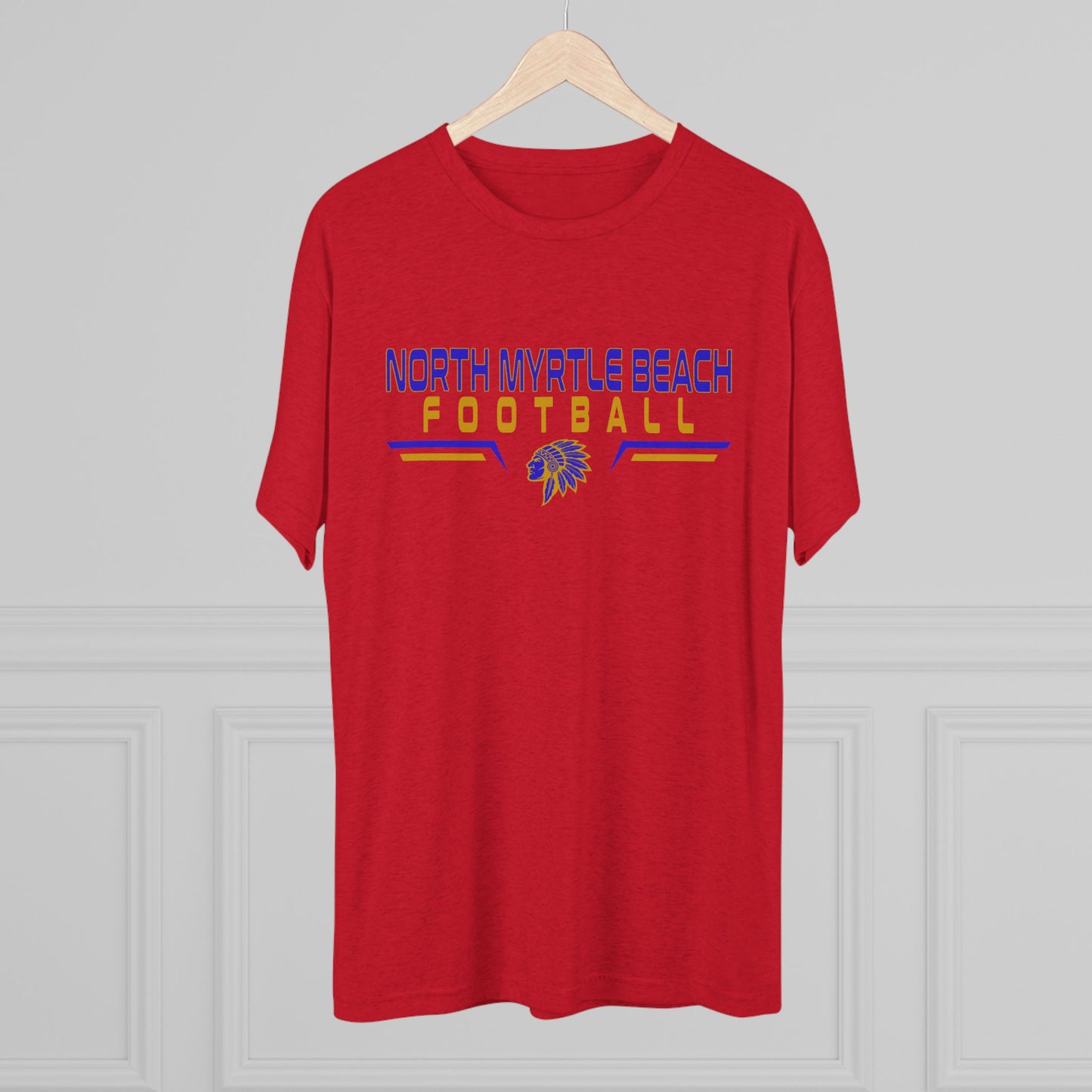 North Myrtle Beach Football Unisex Tri-Blend Crew Tee – Comfortable Game Day Shirt for Fans & Players