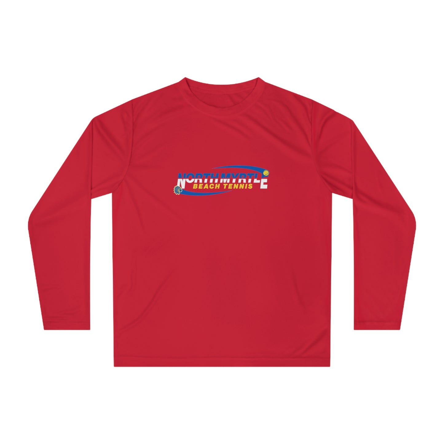 North Myrtle Beach Tennis Long Sleeve Shirt – Unisex Performance Athletic Top for Men, Women