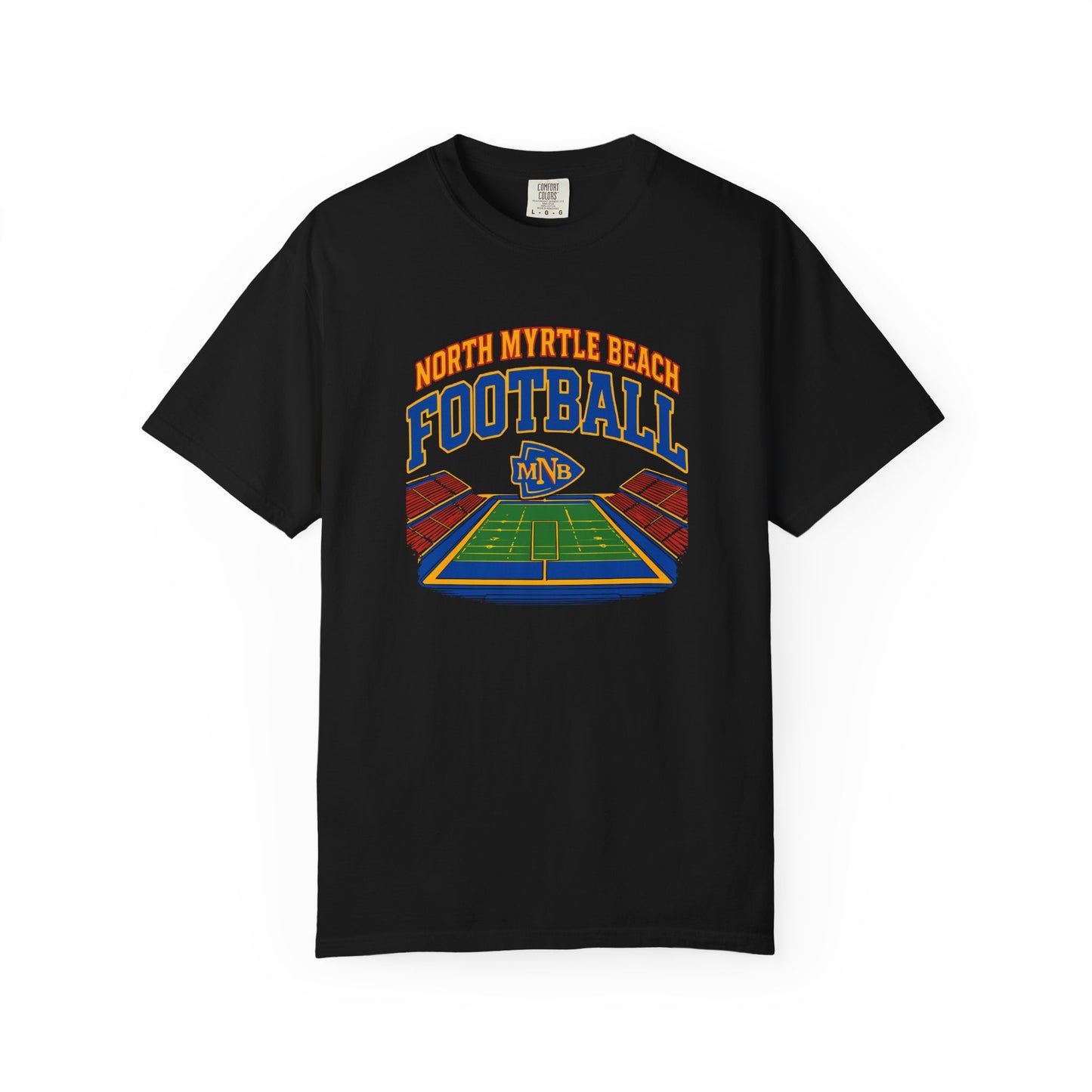 North Myrtle Beach Football T-Shirt, Unisex Sports Tee, Garment-Dyed Summer Apparel, Perfect for Game Days, Gift for Football Fans