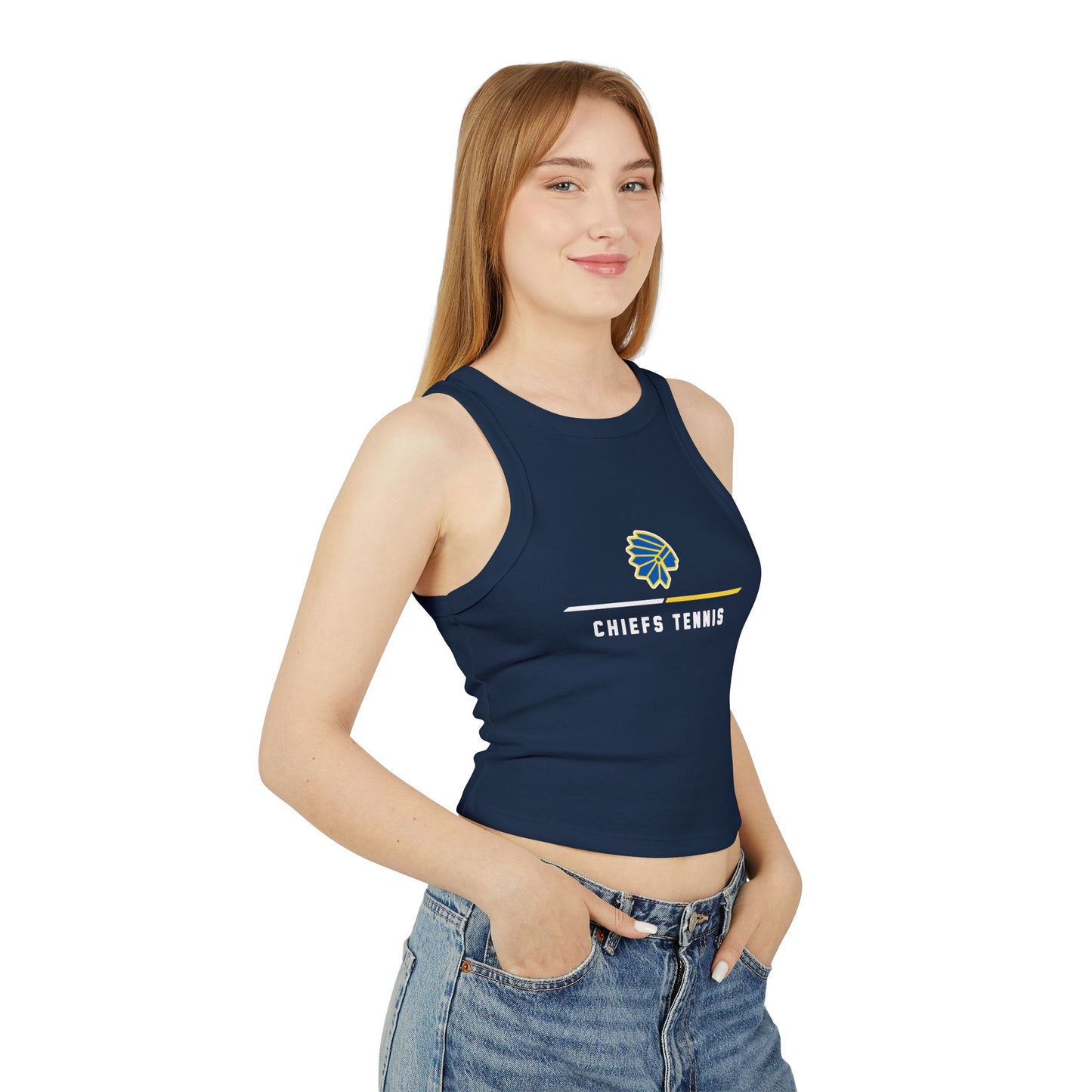 Trendy Women's Sports Tank Top with Chiefs Tennis Design, Workout Shirt, Summer Top, Athletic Wear, Sports Apparel