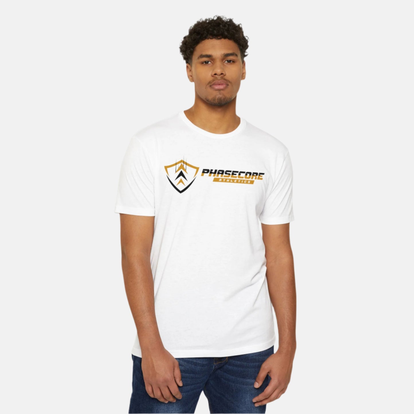 Phasecore Athletics Unisex CVC Jersey T-Shirt – Premium Athletic Workout Tee for Men & Women