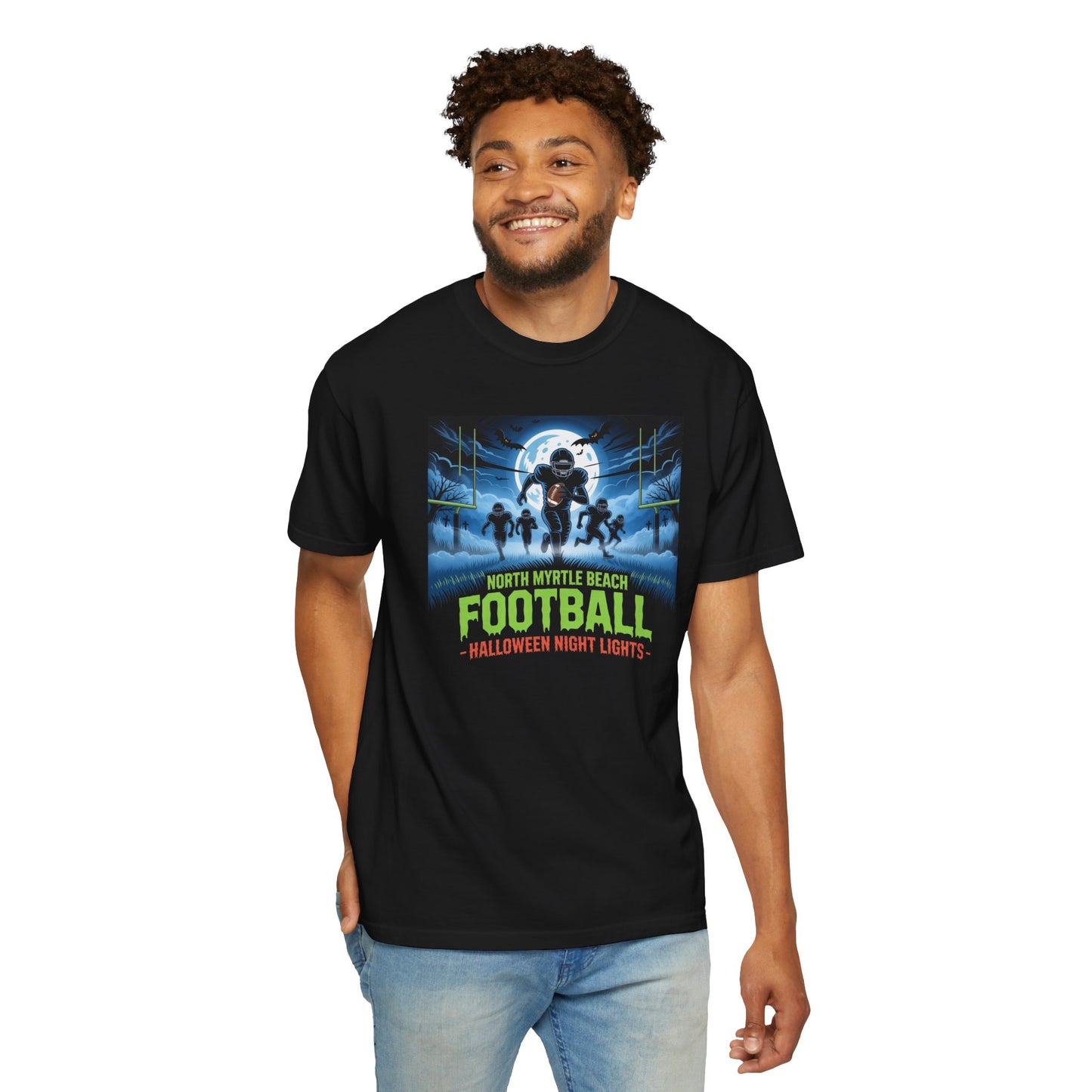 Halloween Football T-Shirt, Football Shirt, Unisex Tee, Halloween Costume, Sports Apparel, Gifts for Football Fans