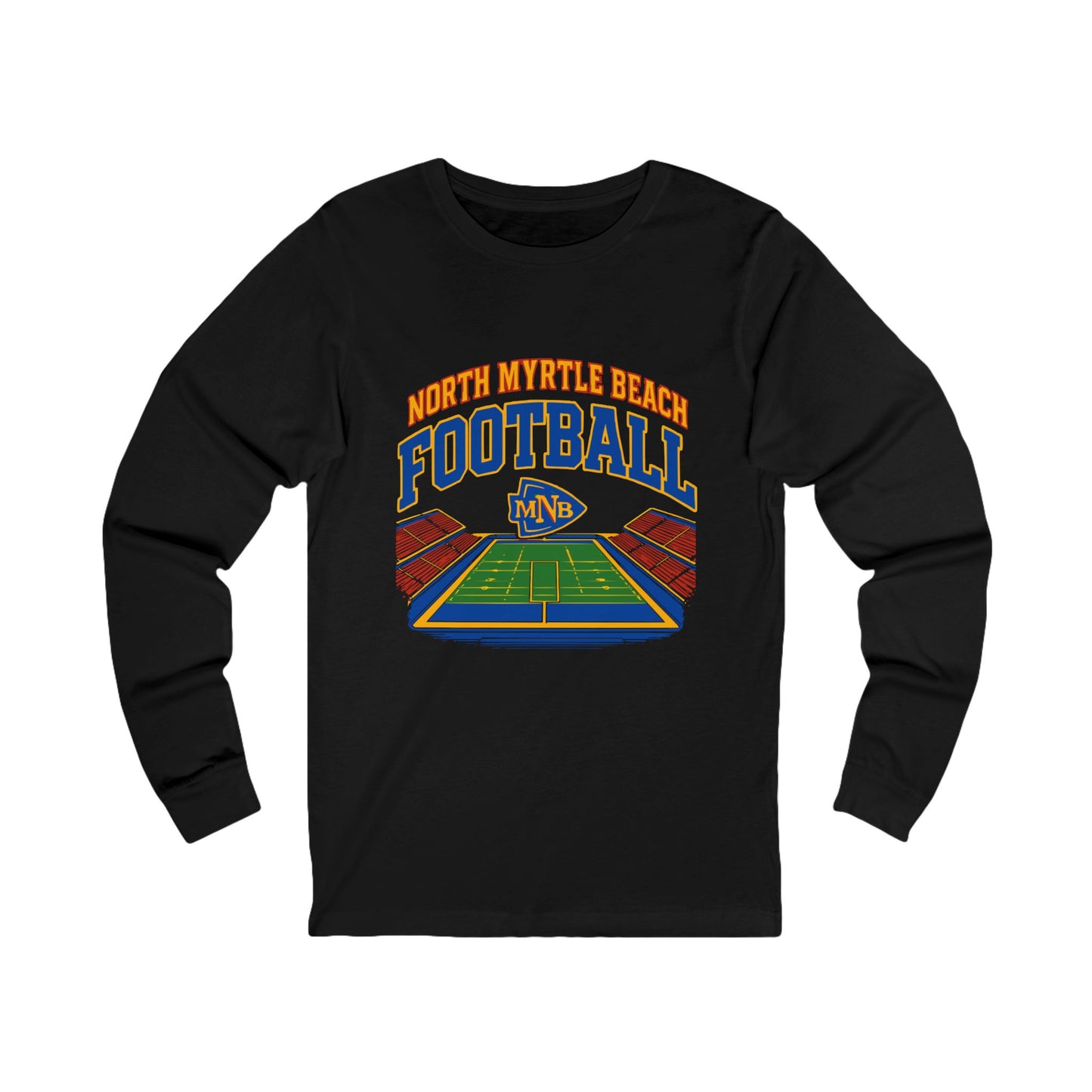 North Myrtle Beach Football Long Sleeve Tee - Perfect for Sports Fans, Game Day Outfit, Team Spirit, Gift for Him/Her, Casual Wear
