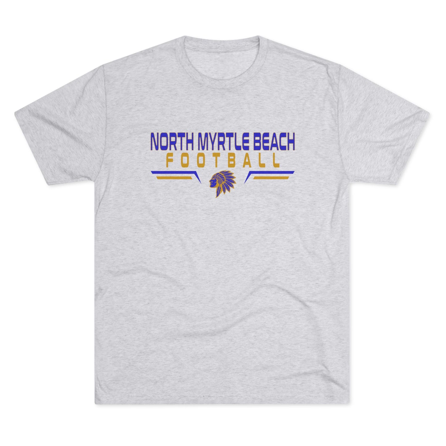 North Myrtle Beach Football Unisex Tri-Blend Crew Tee – Comfortable Game Day Shirt for Fans & Players
