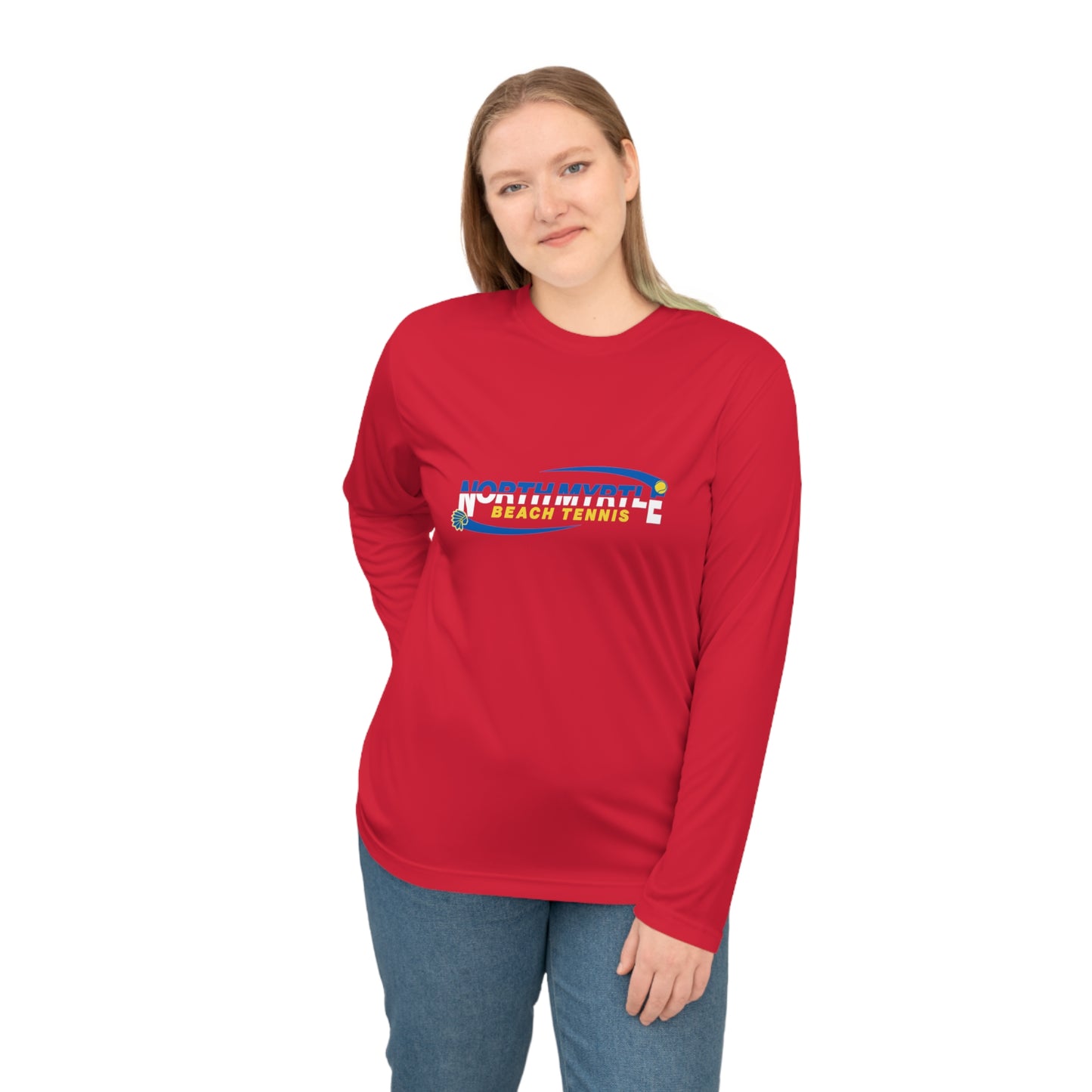 North Myrtle Beach Tennis Long Sleeve Shirt – Unisex Performance Athletic Top for Men, Women
