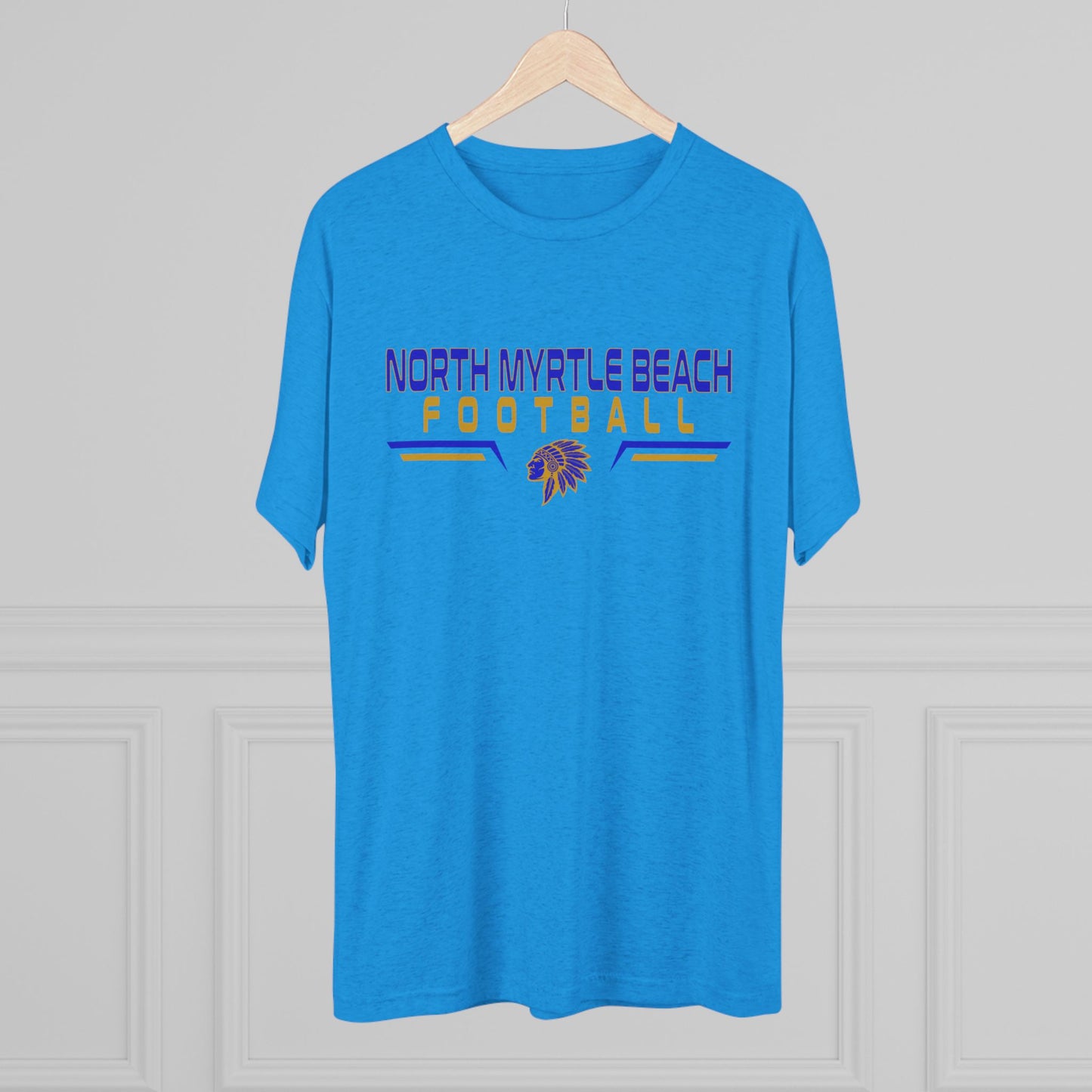 North Myrtle Beach Football Unisex Tri-Blend Crew Tee – Comfortable Game Day Shirt for Fans & Players