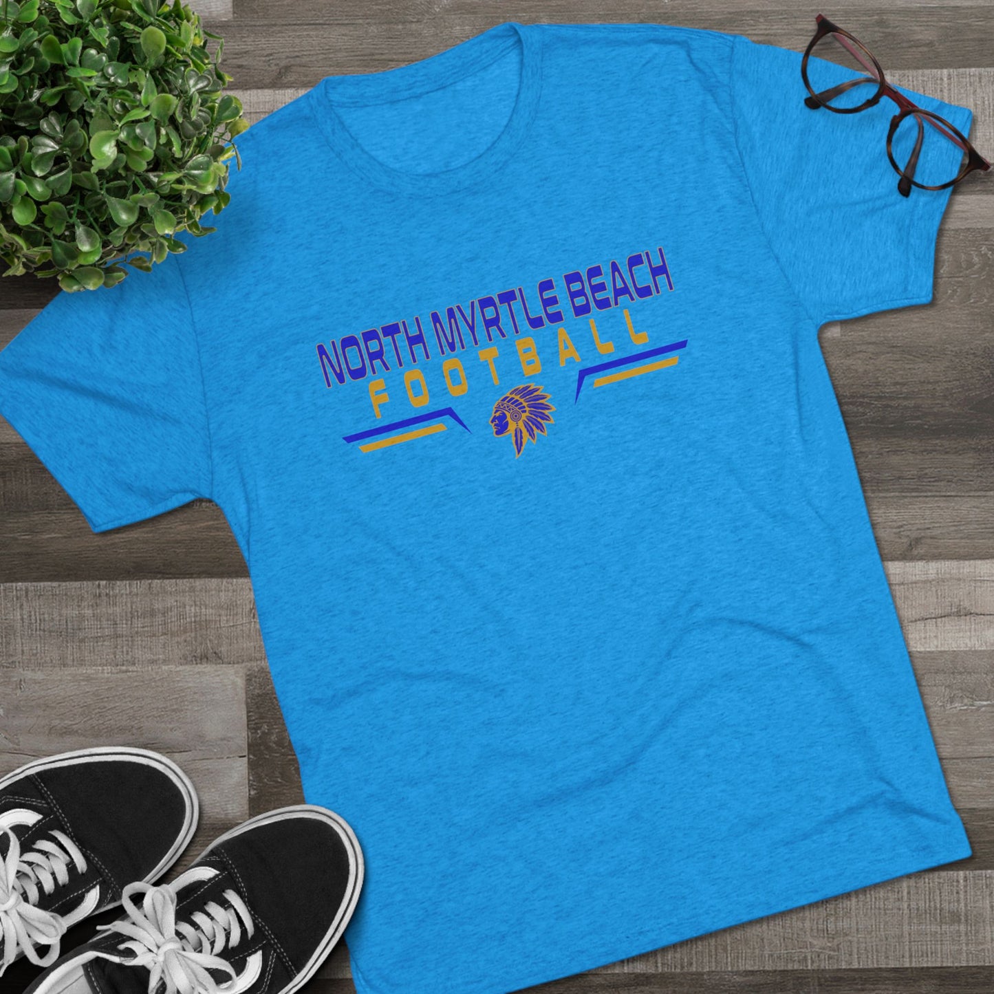 North Myrtle Beach Football Unisex Tri-Blend Crew Tee – Comfortable Game Day Shirt for Fans & Players