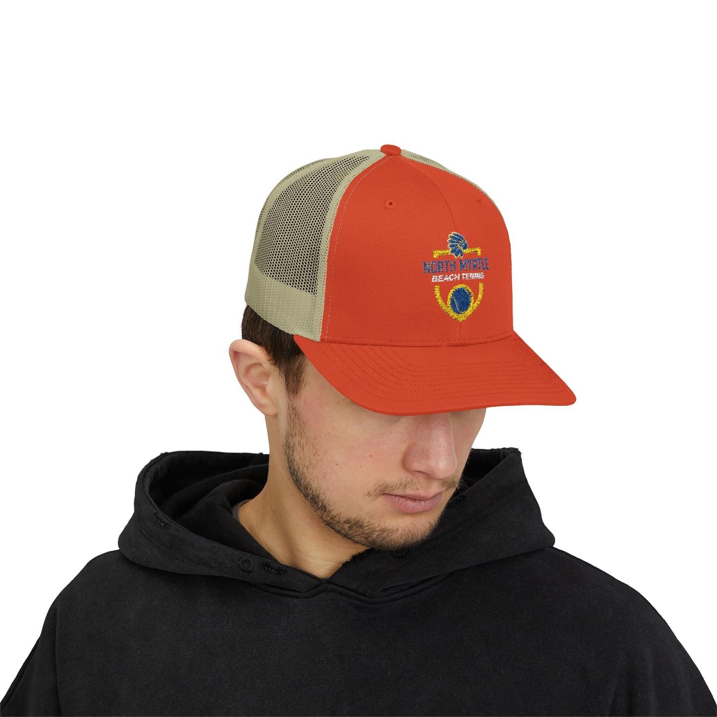 North Myrtle Beach Tennis Snapback Trucker Cap | Sports Mesh Hat for Players & Fans