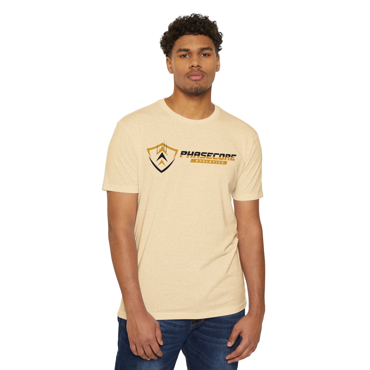 Phasecore Athletics Unisex CVC Jersey T-Shirt – Premium Athletic Workout Tee for Men & Women
