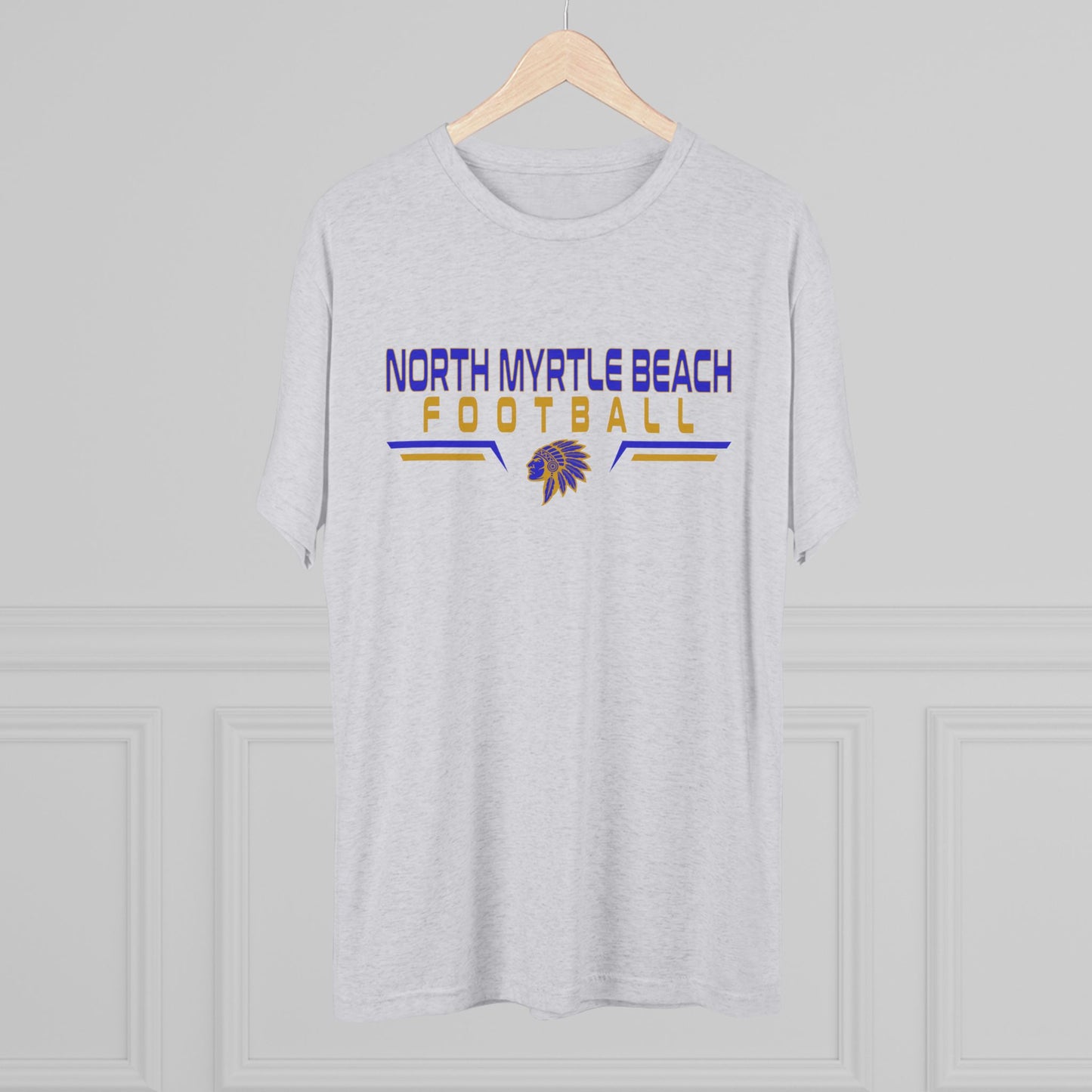 North Myrtle Beach Football Unisex Tri-Blend Crew Tee – Comfortable Game Day Shirt for Fans & Players