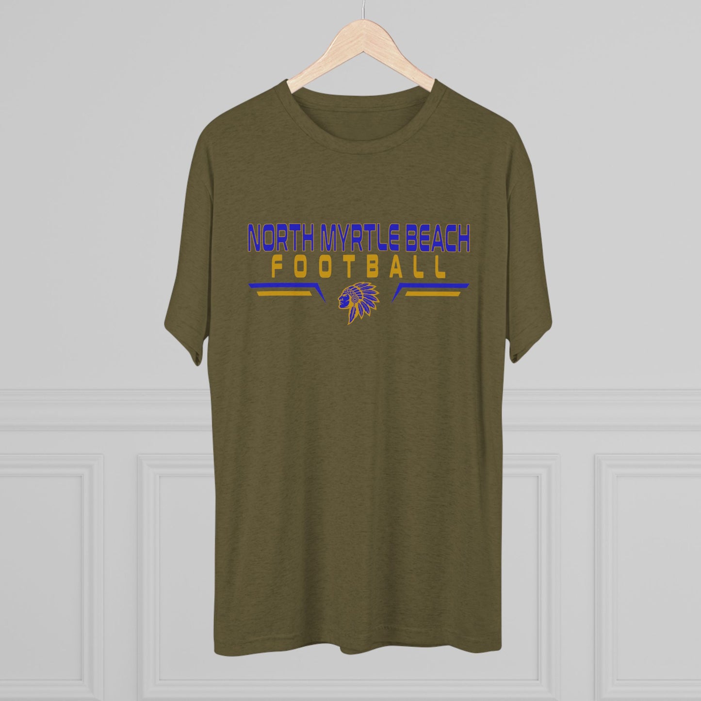 North Myrtle Beach Football Unisex Tri-Blend Crew Tee – Comfortable Game Day Shirt for Fans & Players