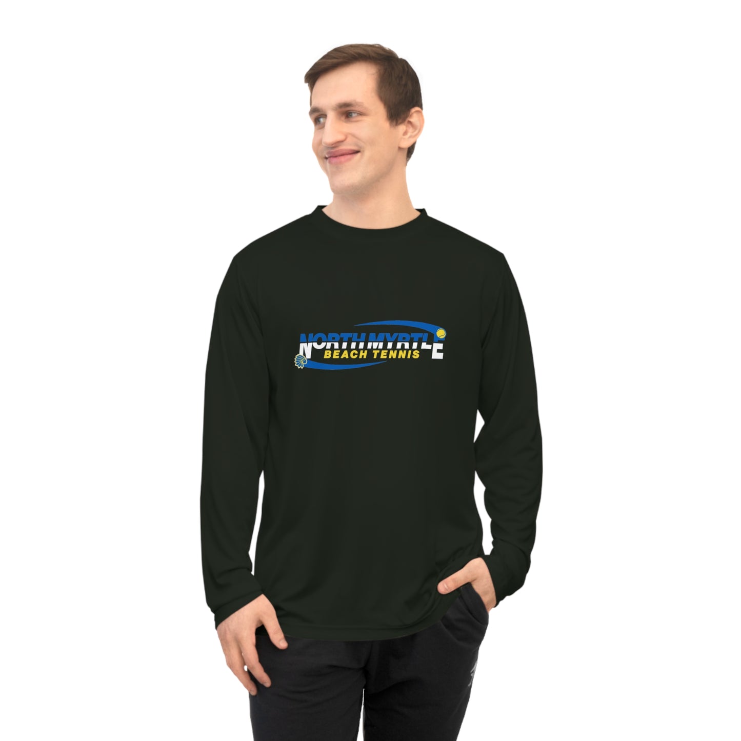 North Myrtle Beach Tennis Long Sleeve Shirt – Unisex Performance Athletic Top for Men, Women