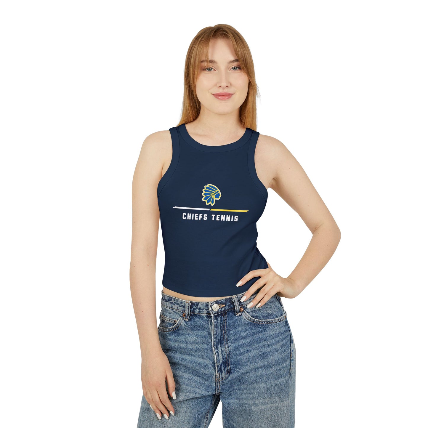 Trendy Women's Sports Tank Top with Chiefs Tennis Design, Workout Shirt, Summer Top, Athletic Wear, Sports Apparel