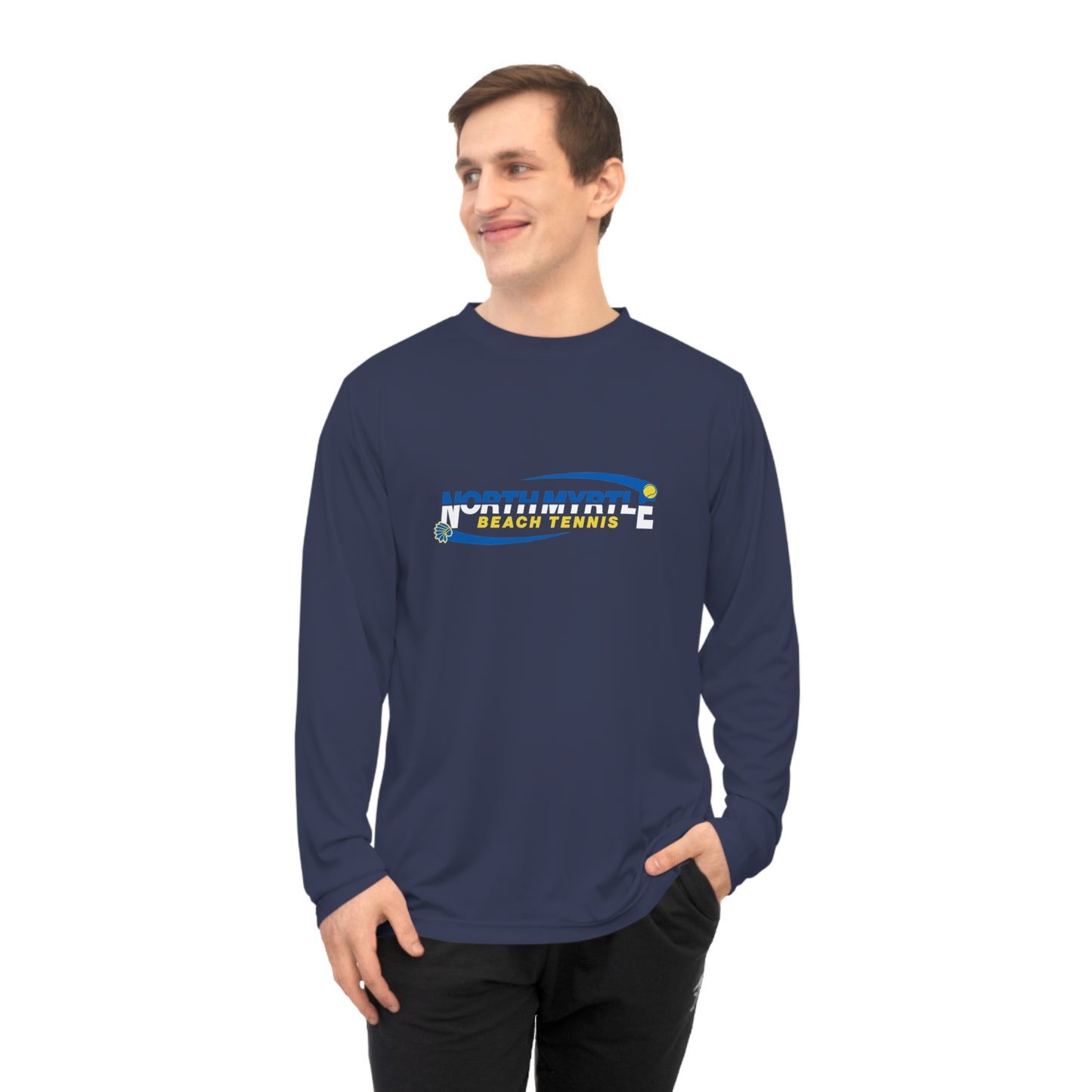 North Myrtle Beach Tennis Long Sleeve Shirt – Unisex Performance Athletic Top for Men, Women