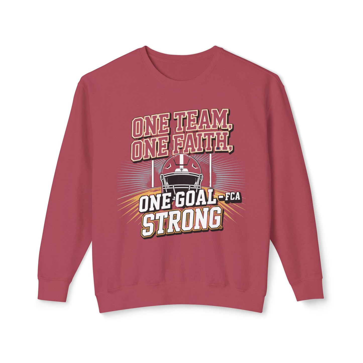 FCA Team Spirit Unisex Crewneck Sweatshirt, Faith Sweatshirt, Support Team Apparel, Motivational Gift, Game Day Gear