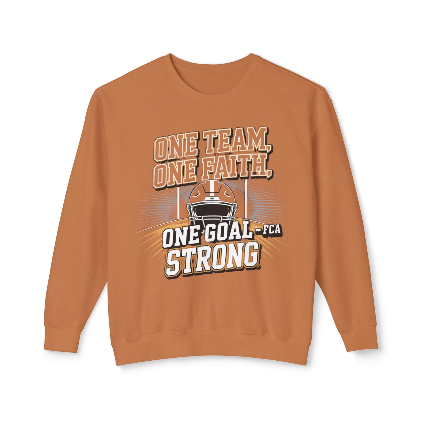 FCA Team Spirit Unisex Crewneck Sweatshirt, Faith Sweatshirt, Support Team Apparel, Motivational Gift, Game Day Gear