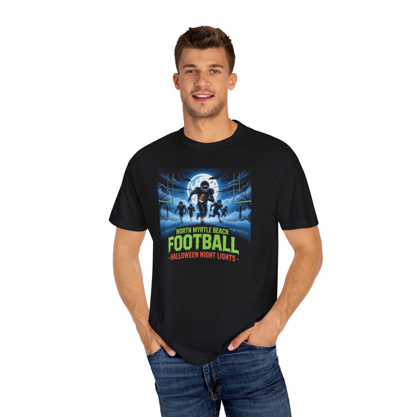 Halloween Football T-Shirt, Football Shirt, Unisex Tee, Halloween Costume, Sports Apparel, Gifts for Football Fans