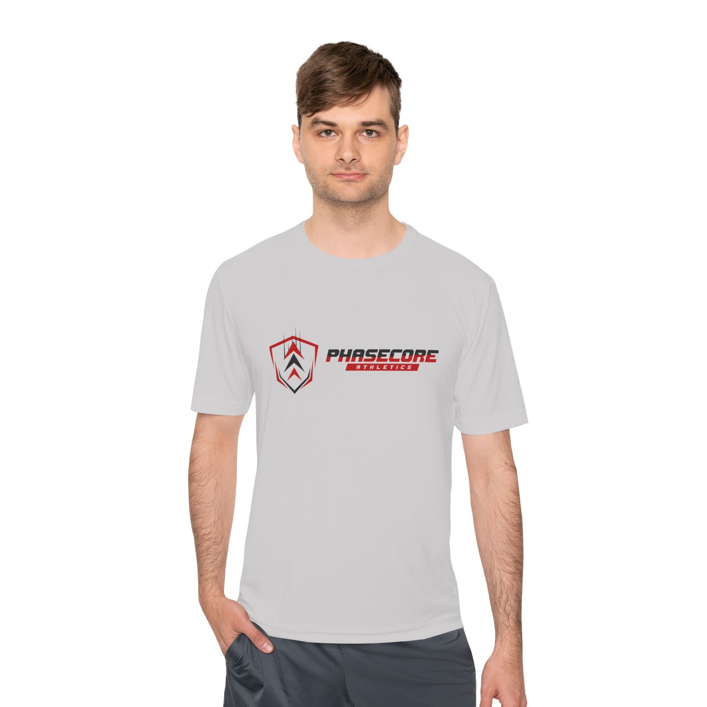 Phasecore Athletics Unisex Moisture Wicking Performance T-Shirt – Lightweight Breathable Activewear Tee for Sports, Gym & Running