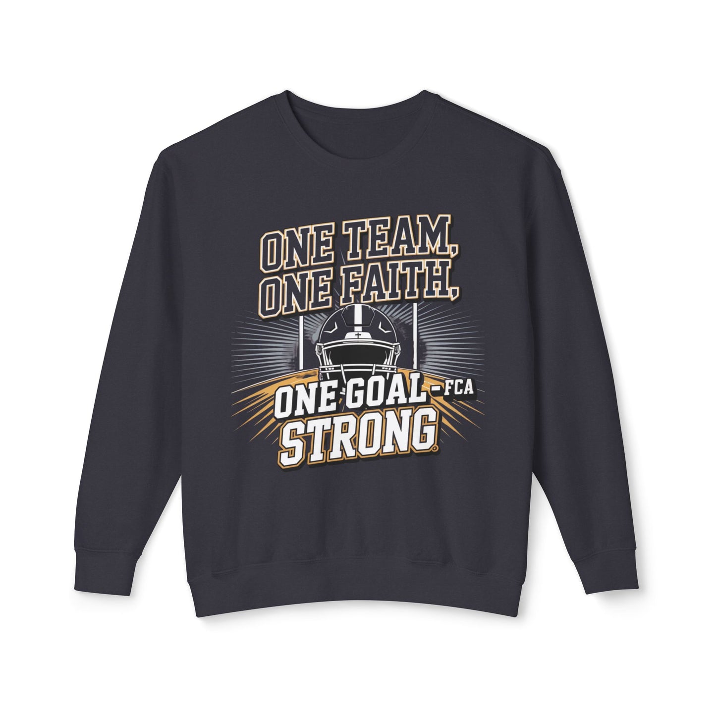FCA Team Spirit Unisex Crewneck Sweatshirt, Faith Sweatshirt, Support Team Apparel, Motivational Gift, Game Day Gear