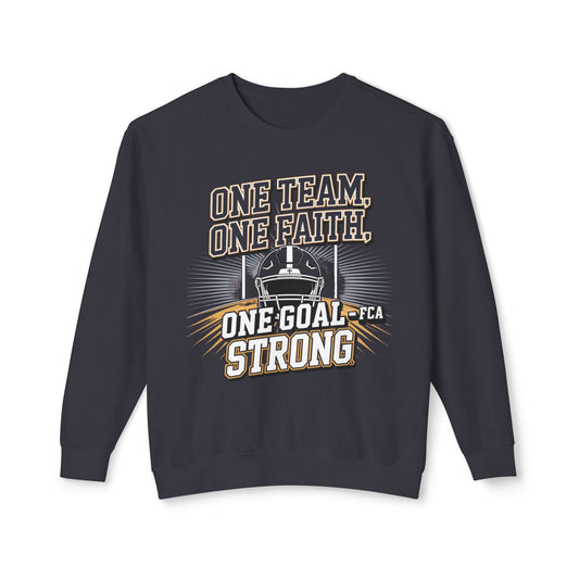 FCA Team Spirit Unisex Crewneck Sweatshirt, Faith Sweatshirt, Support Team Apparel, Motivational Gift, Game Day Gear