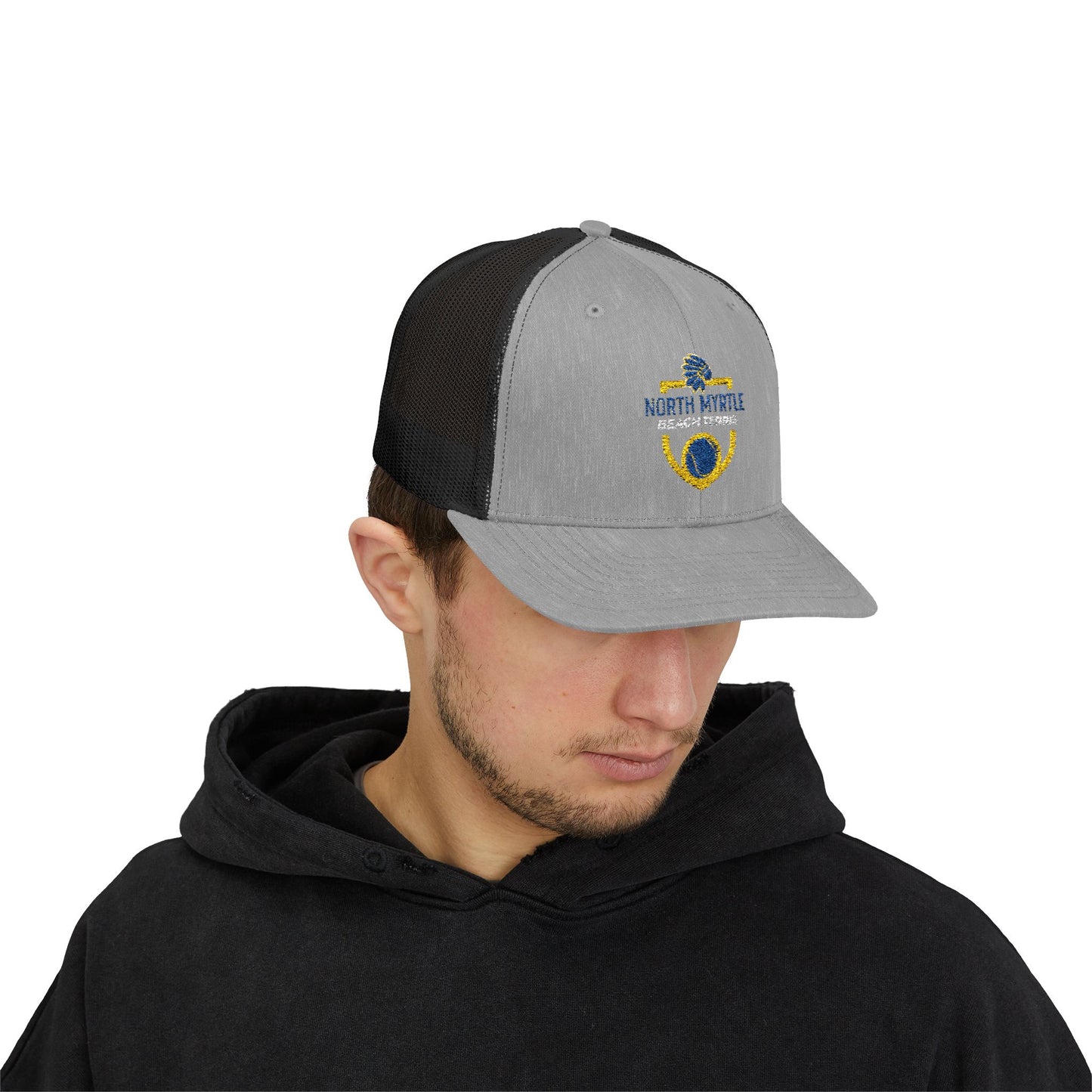 North Myrtle Beach Tennis Snapback Trucker Cap | Sports Mesh Hat for Players & Fans