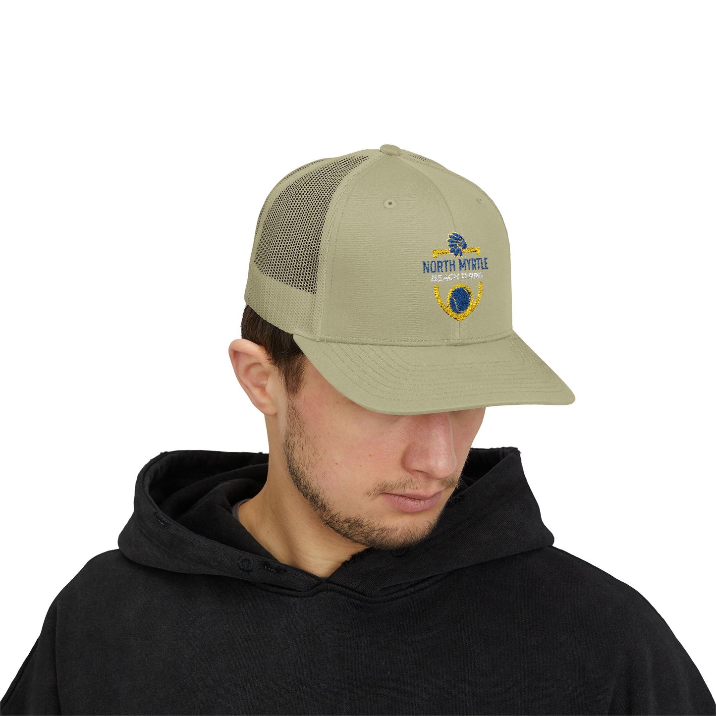 North Myrtle Beach Tennis Snapback Trucker Cap | Sports Mesh Hat for Players & Fans