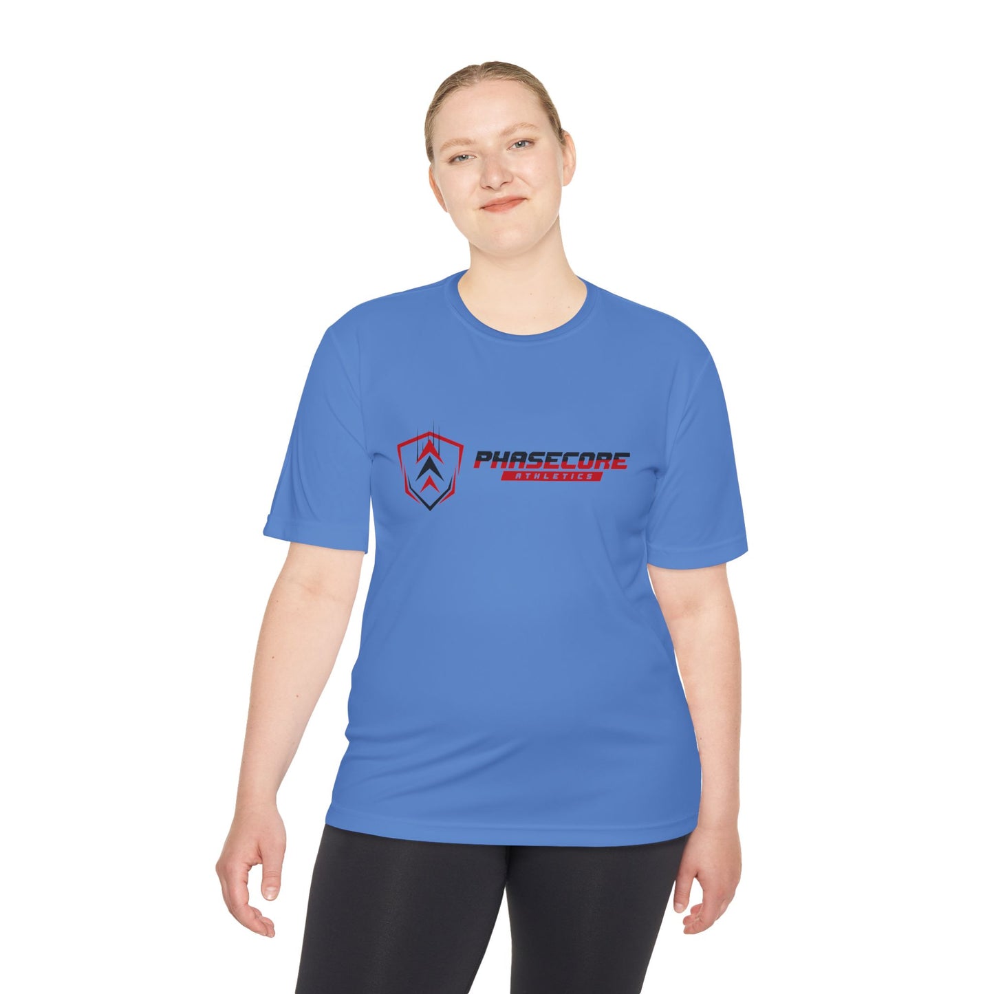 Phasecore Athletics Unisex Moisture Wicking Performance T-Shirt – Lightweight Breathable Activewear Tee for Sports, Gym & Running