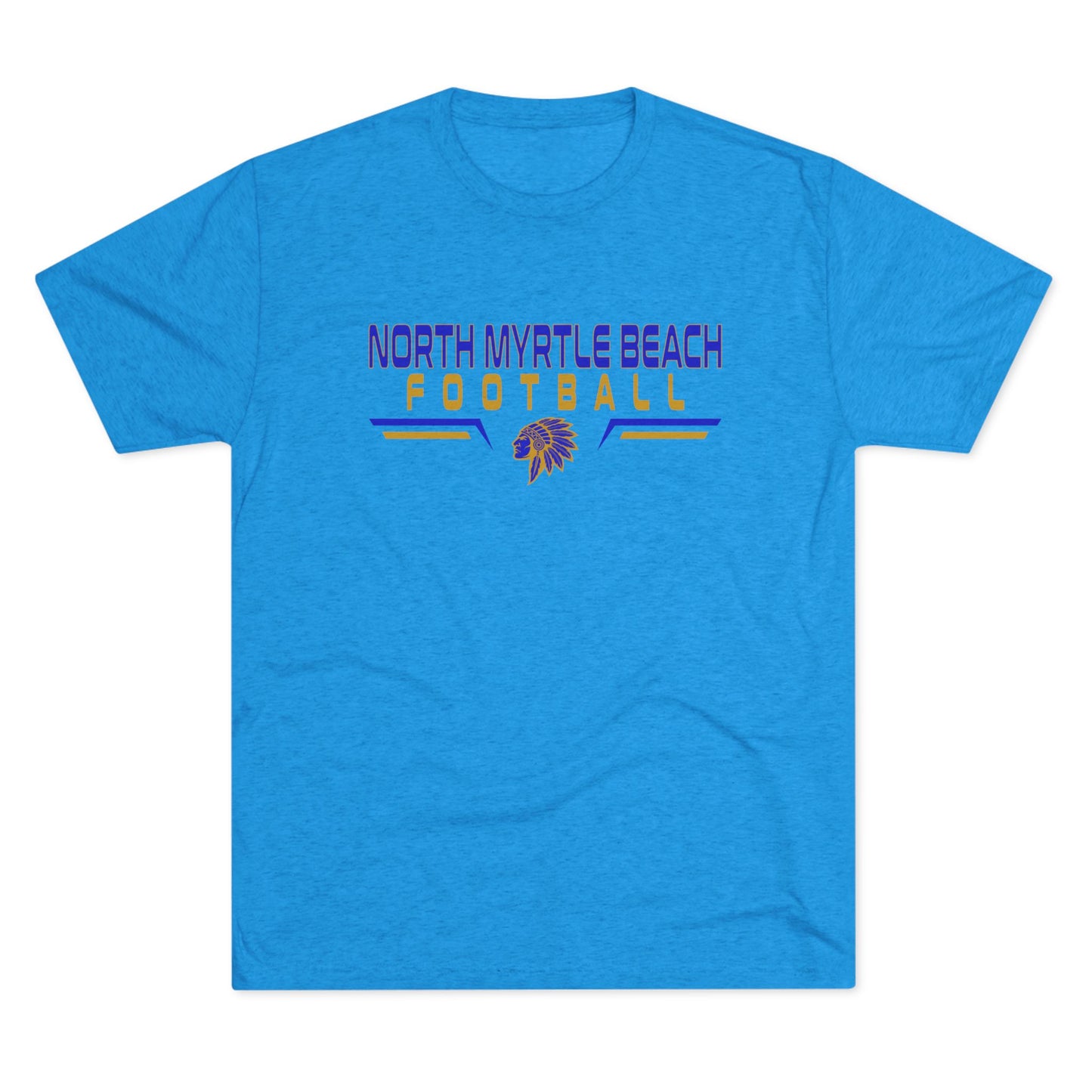 North Myrtle Beach Football Unisex Tri-Blend Crew Tee – Comfortable Game Day Shirt for Fans & Players