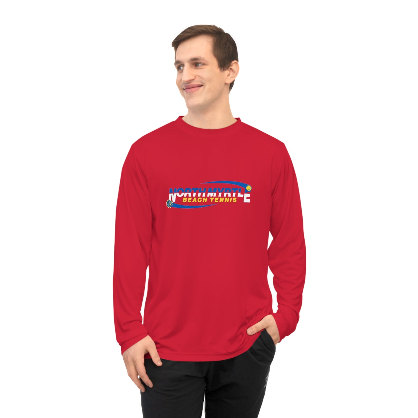 North Myrtle Beach Tennis Long Sleeve Shirt – Unisex Performance Athletic Top for Men, Women