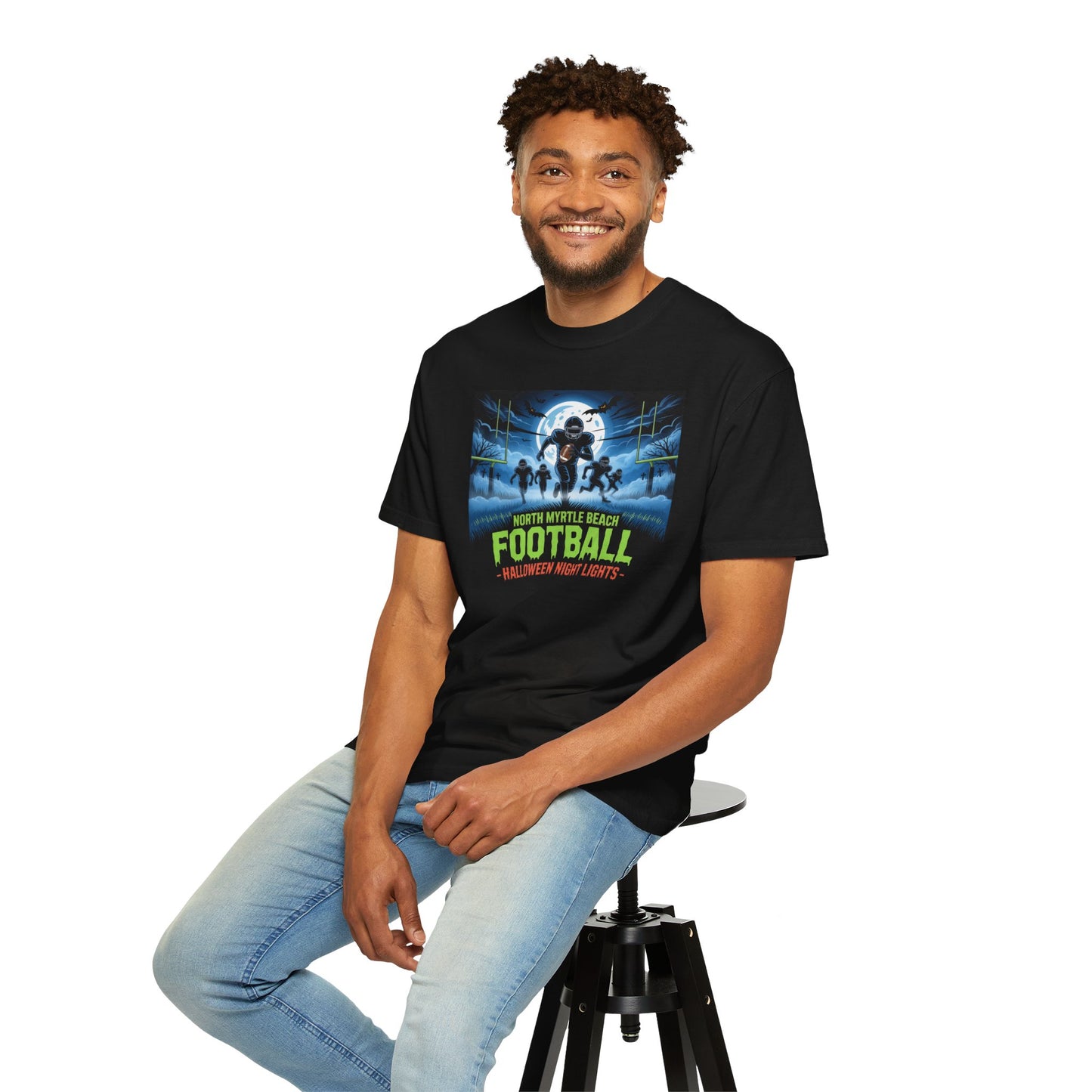 Halloween Football T-Shirt, Football Shirt, Unisex Tee, Halloween Costume, Sports Apparel, Gifts for Football Fans
