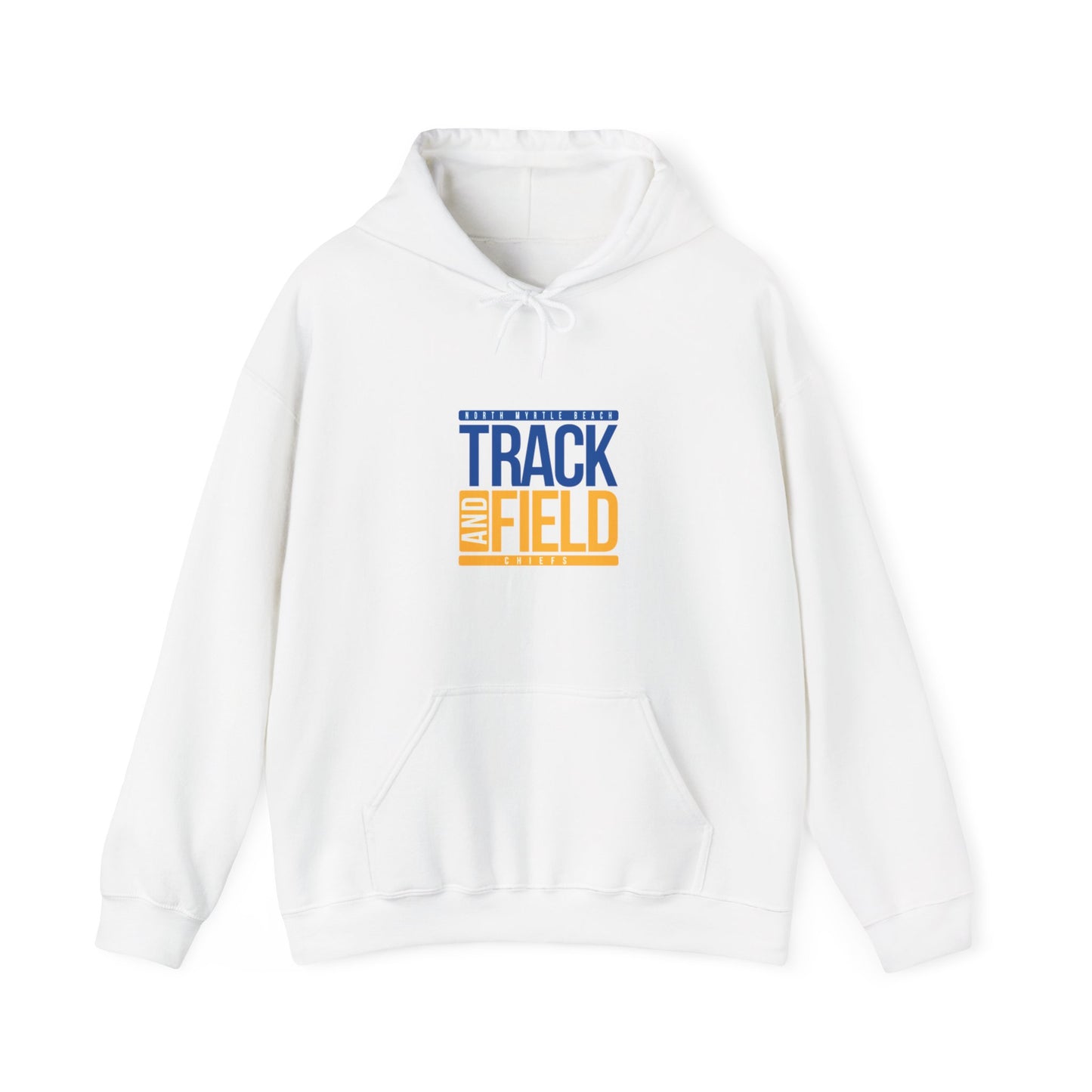 Track and Field Hoodie | Unisex Heavy Blend Hooded Sweatshirt for Athletes & Sports Fans
