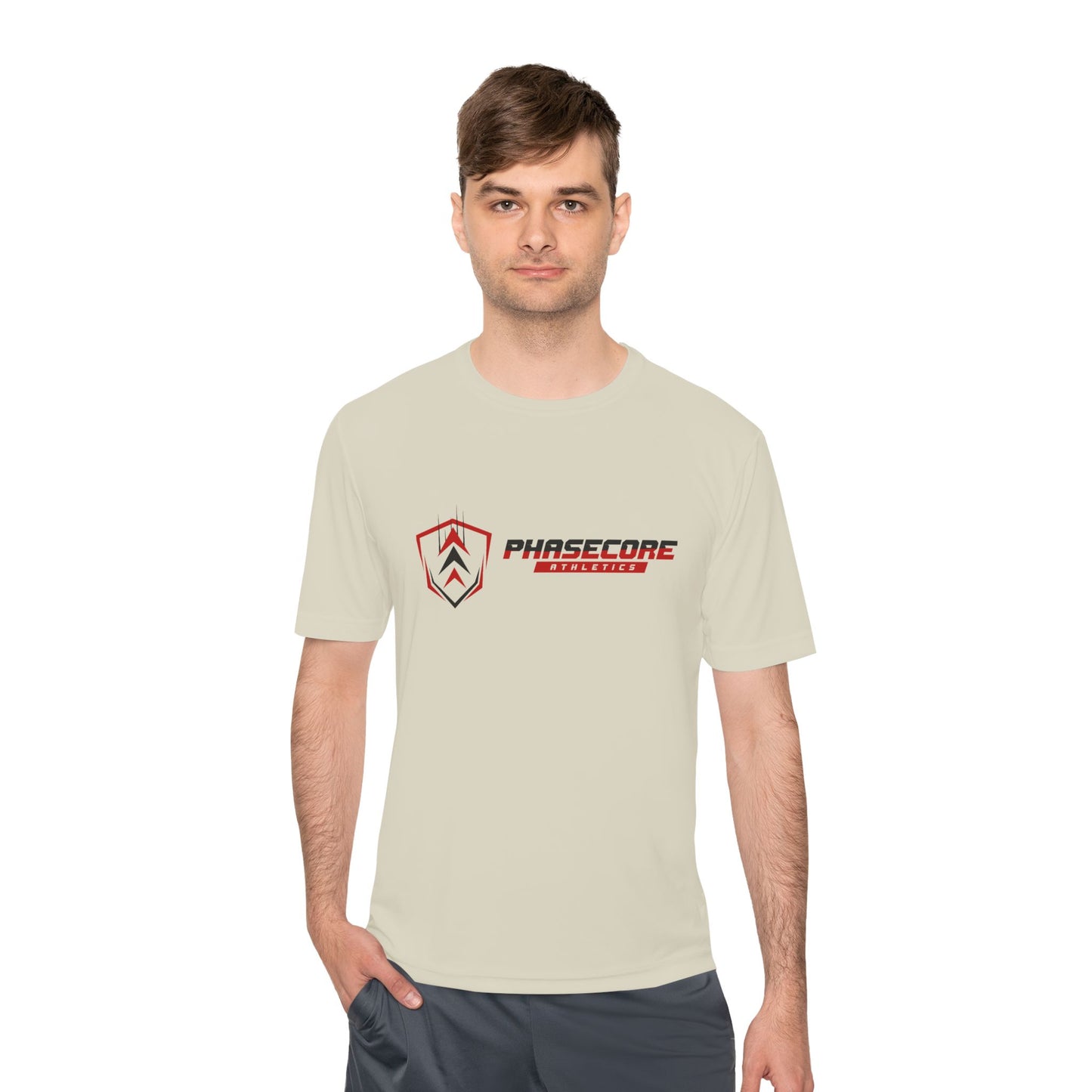 Phasecore Athletics Unisex Moisture Wicking Performance T-Shirt – Lightweight Breathable Activewear Tee for Sports, Gym & Running