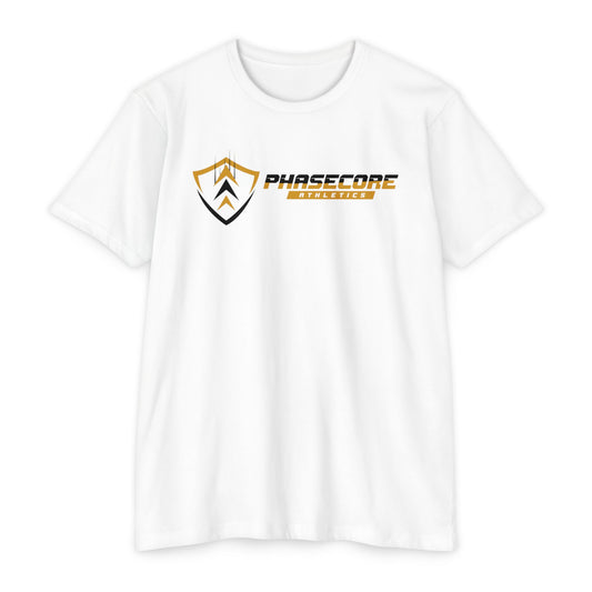 Phasecore Athletics Unisex CVC Jersey T-Shirt – Premium Athletic Workout Tee for Men & Women