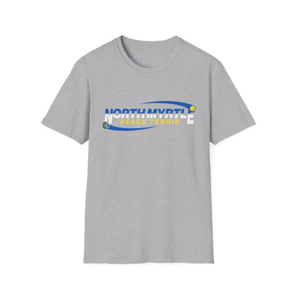 North Myrtle Beach Tennis Unisex Softstyle T-Shirt | Sporty Graphic Tee, Tennis Apparel, Casual Wear, Beach Shirt, Gift for Sport Lovers