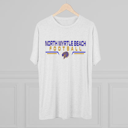 North Myrtle Beach Football Unisex Tri-Blend Crew Tee – Comfortable Game Day Shirt for Fans & Players