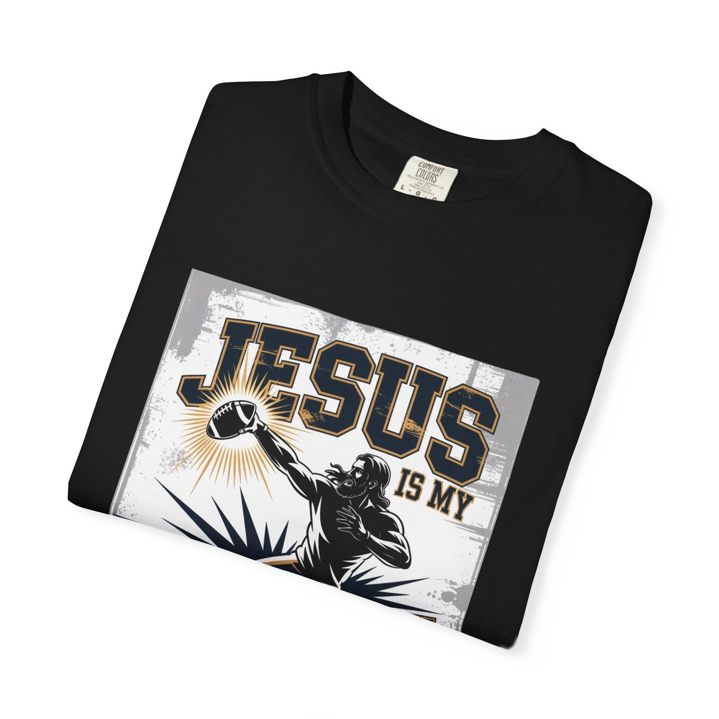 Unisex Garment-Dyed T-shirt with Jesus is My Quarterback Design, Faith-Inspired Tee for Sports Lovers, Christian Apparel for Men and [...]
