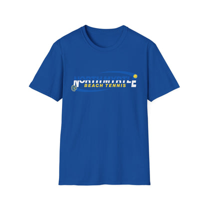 North Myrtle Beach Tennis Unisex Softstyle T-Shirt | Sporty Graphic Tee, Tennis Apparel, Casual Wear, Beach Shirt, Gift for Sport Lovers